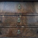 Empire chest of drawers with mahogany and marble top
