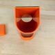 Miroir orange space age distributeur de cotons