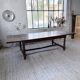 Solid oak table 1900 drapery style XL 280cm with extensions
