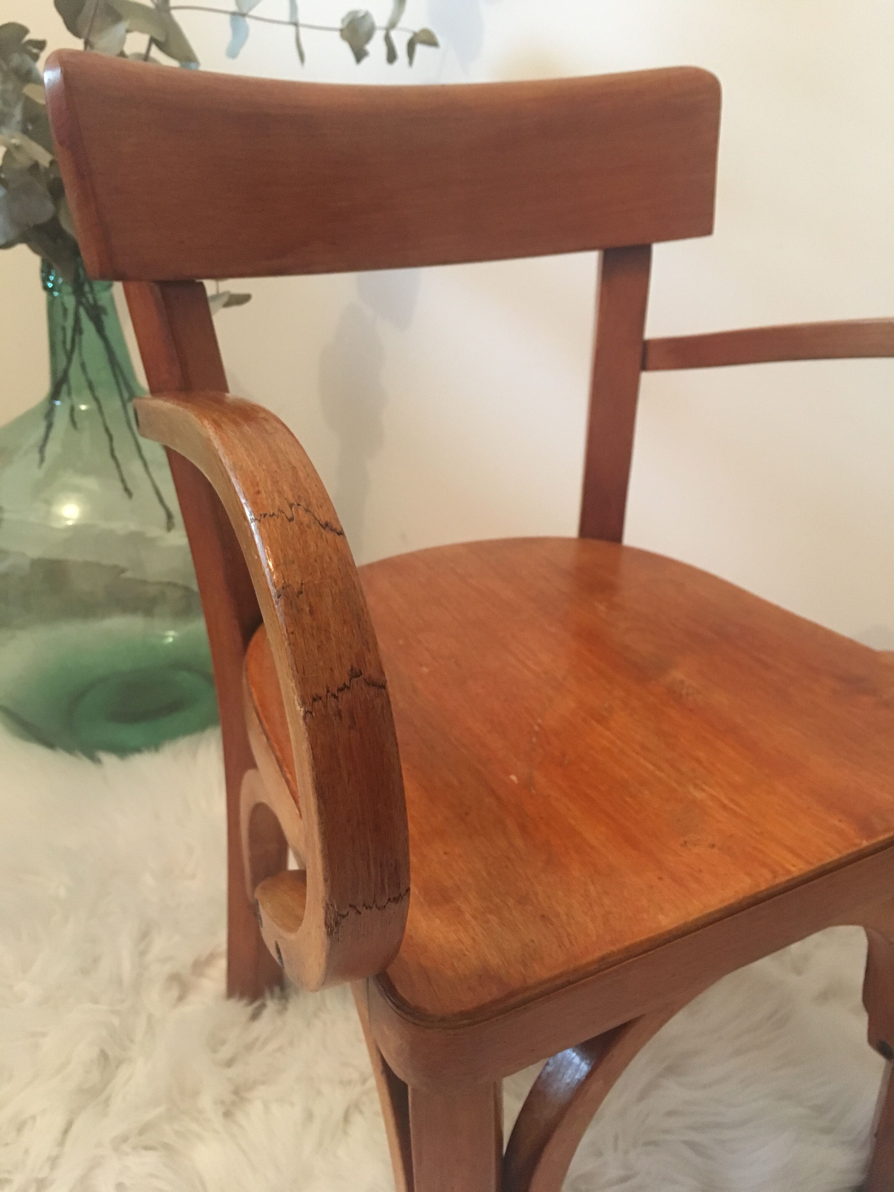 Chaise Baumann enfant avec accoudoirs