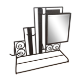 Vintage art deco wall coat rack