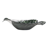 1970s Italian silver plated dove bowl