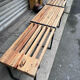 Banc extensible industriel bois et métal 160/260 cms