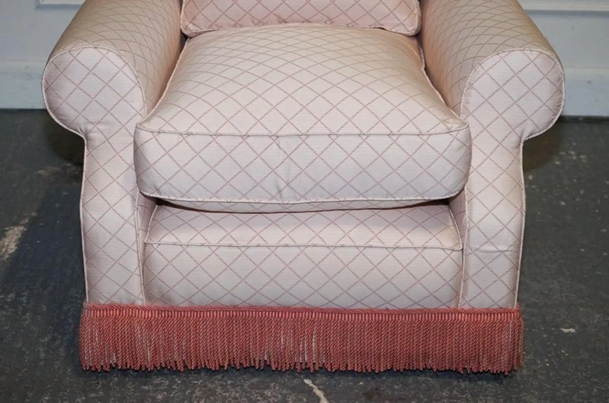 Country House Armchair and Ottoman Set, England