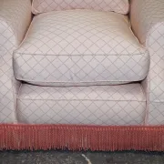 Country House Armchair and Ottoman Set, England