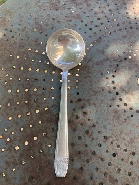 Cutlery set consisting of 49 pieces in silver metal, antique and collector's item