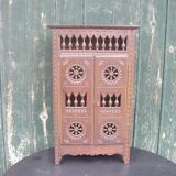 Breton vintage doll cabinet