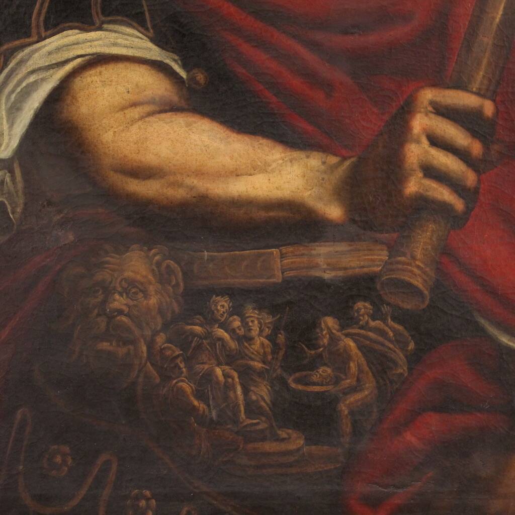 Rare painting portrait of Julius Caesar from the 17th century