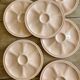 Set of 6 vintage pink oyster plates Digoin Sarreguemines