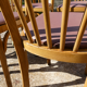 Set of 6 baumann bistro chairs N°12 skaï color "wine lees"