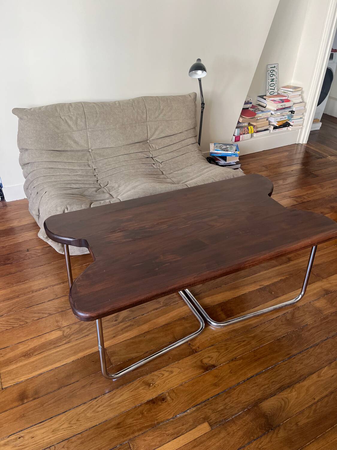 Vintage tubular coffee table