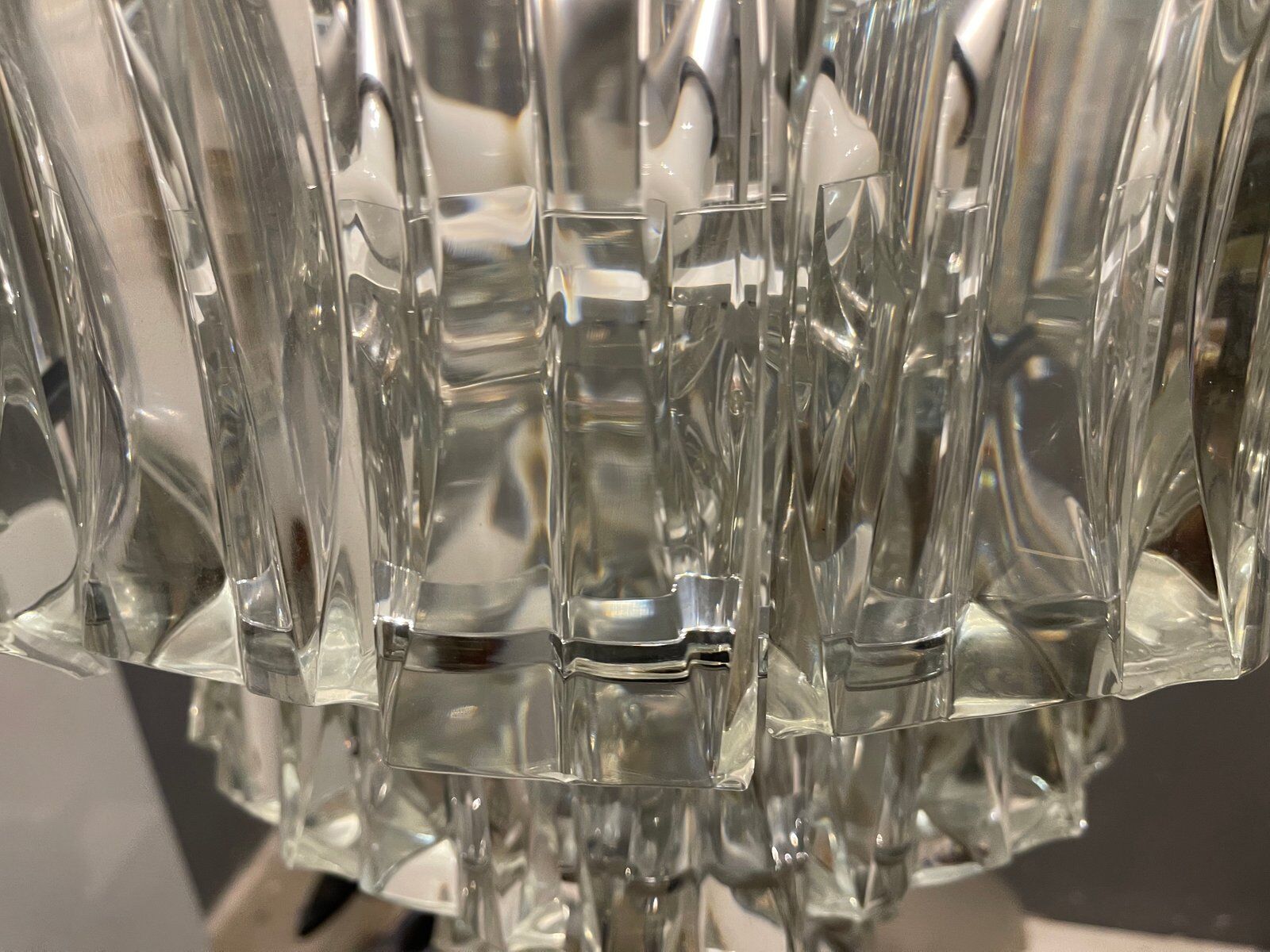 Mid-century italian murano glass chandelier
