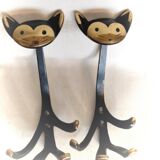 Vintage coat rack walter hump cat