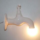"Robinet" wall lamp from Roche Bobois 80's ceramic