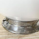 Art Deco opaline ball ceiling light