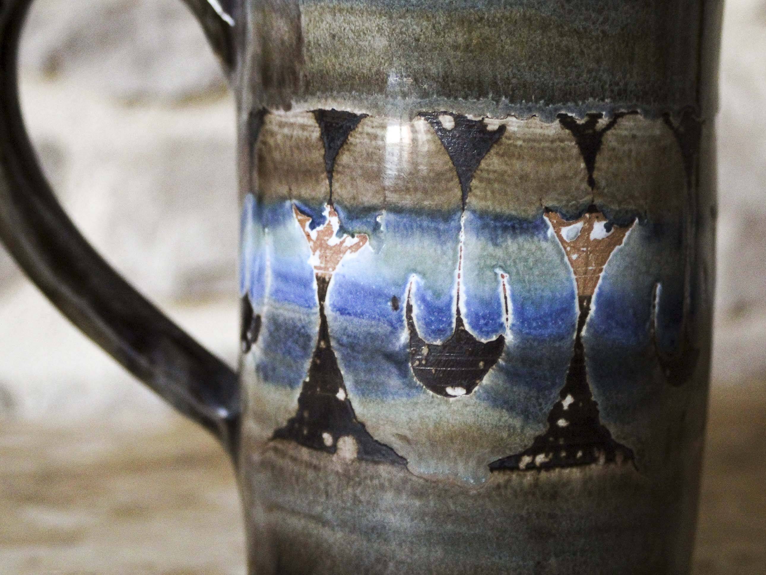 Pichet en céramique émaillé Roland Moreau