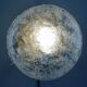 Set of two vintage ceiling lights made of ice glass from the 1970s