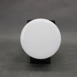 Mid-century Bakelite and opaline glass wall light, Czechoslovakia 1960s