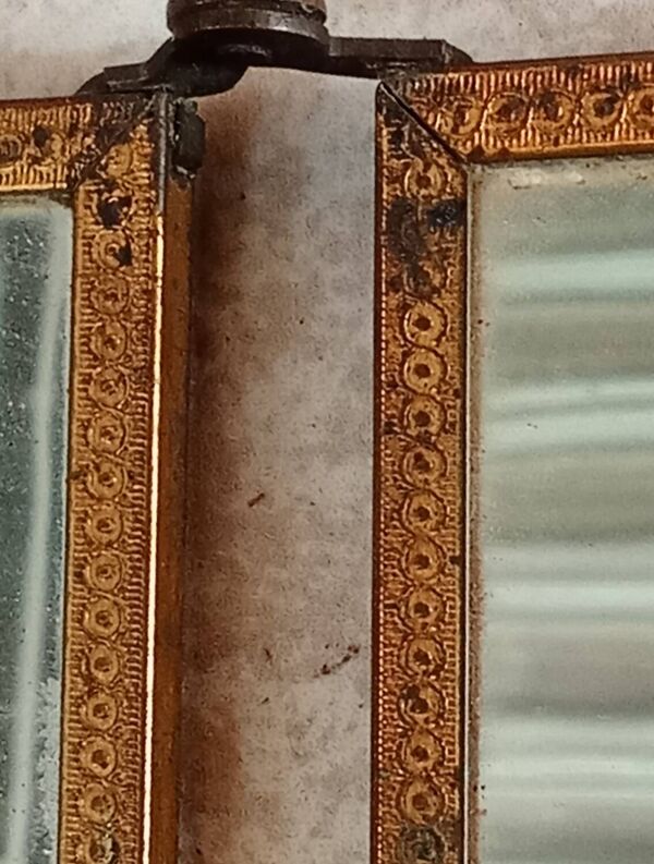 Ancien miroir triptyque