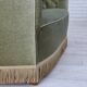 1960s, Danish 2-seater sofa, light green furniture velour, ash wood.