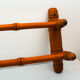 Vintage wooden towel rail imitation bamboo