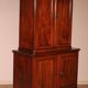 small two-body solid mahogany desk from the early 19th century with writing surface