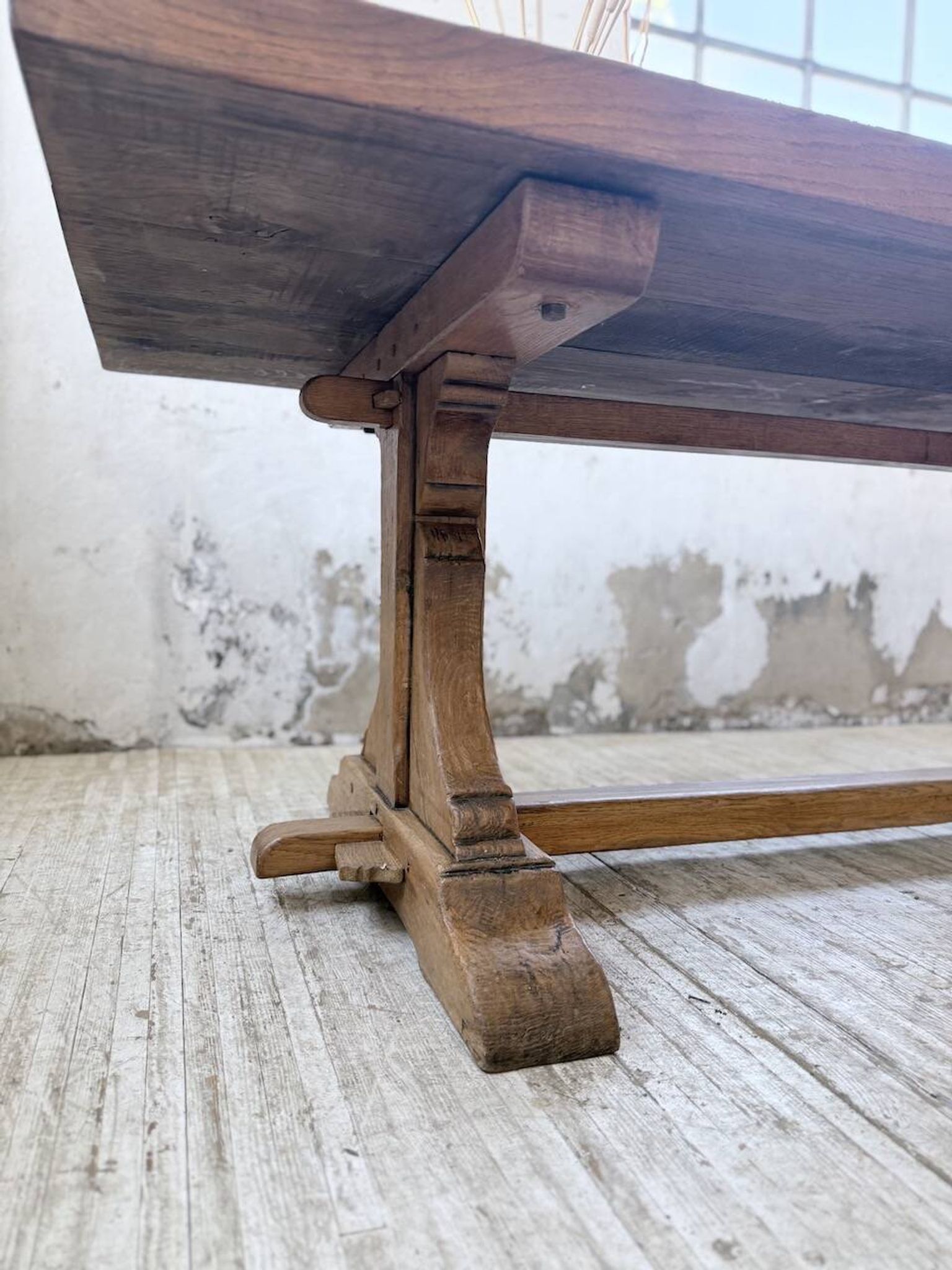 Table monastère chêne 1950 XXL