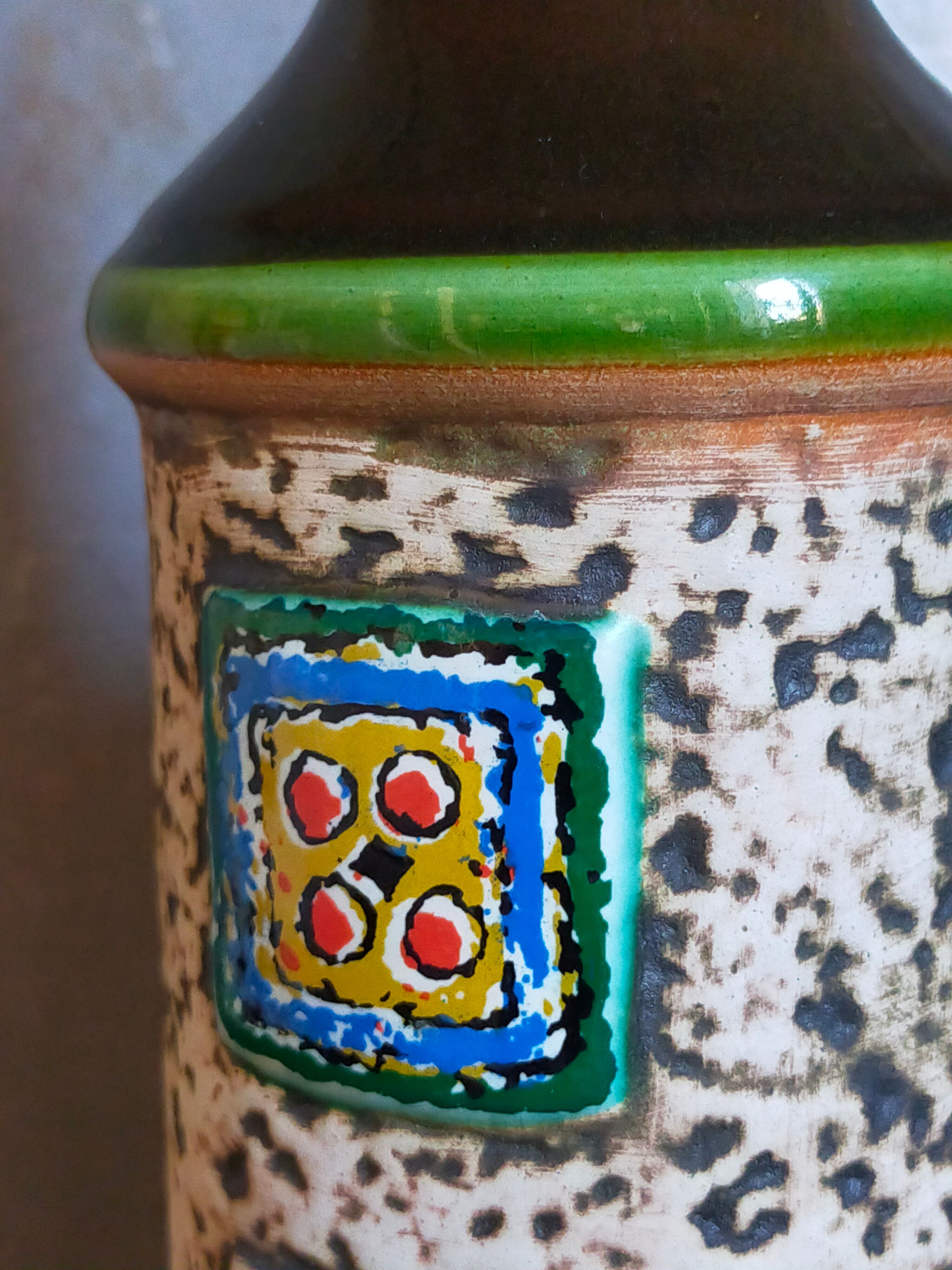 Bottle -soliflore ceramic west-germany vintage