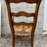 Straw country armchair