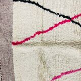 Handmade pure natural wool rug size 140 x 260 cm