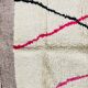 Handmade pure natural wool rug size 140 x 260 cm