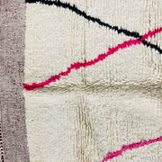 Tapis en laine pure naturelle fait main taille 140 x 260 cm