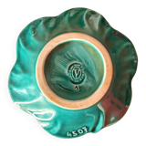 Vintage green earthenware bowl