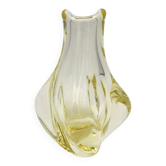 Vase Organique Jaune Miloslav Klinger ZBS - Verre Bohême