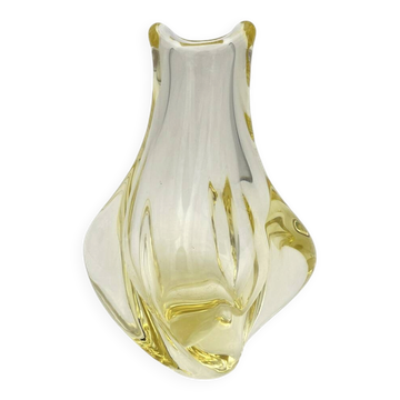 Organic Yellow Vase Miloslav Klinger ZBS - Bohemian Glass