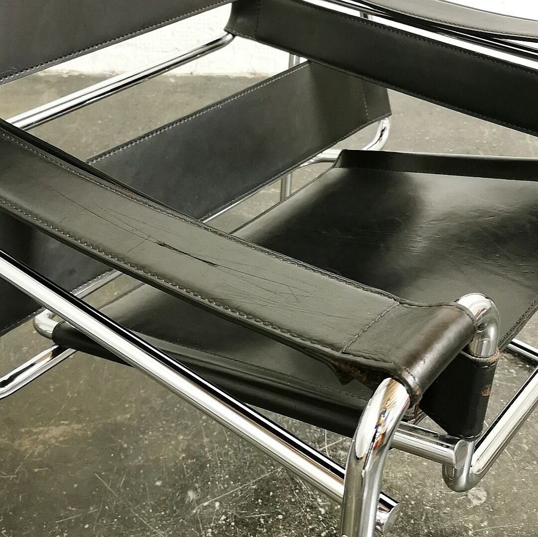 Armchair Wassily by Marcel Breuer, Habitat, 1970