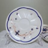 Two ceramic cups by Grignan signed Peguet