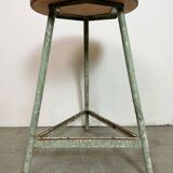 Green Industrial Workshop Stool, 1960s