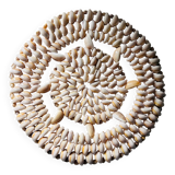 Trivet made of seashells