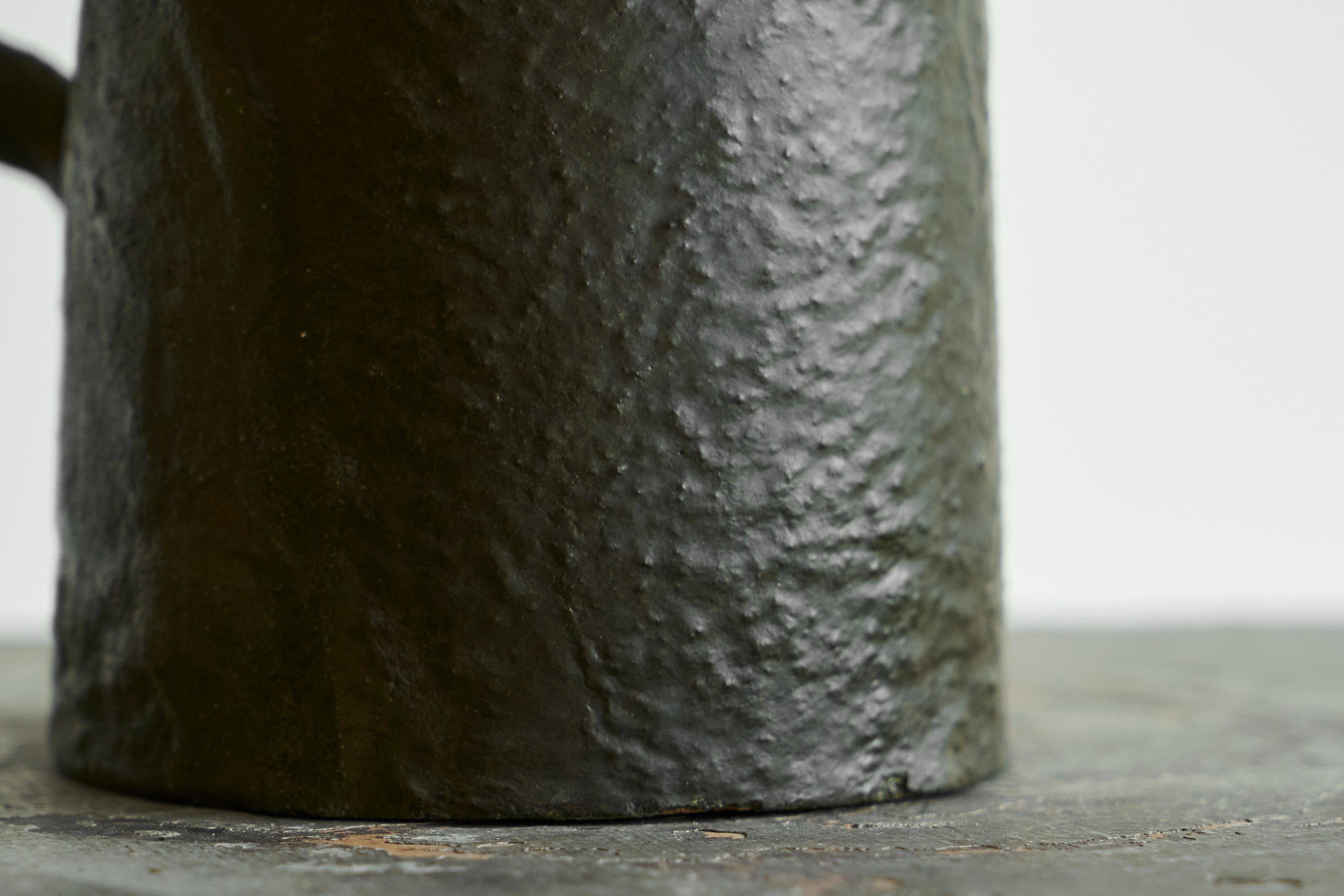 Italian jug in studio pottery from the mid-century, 1960s.