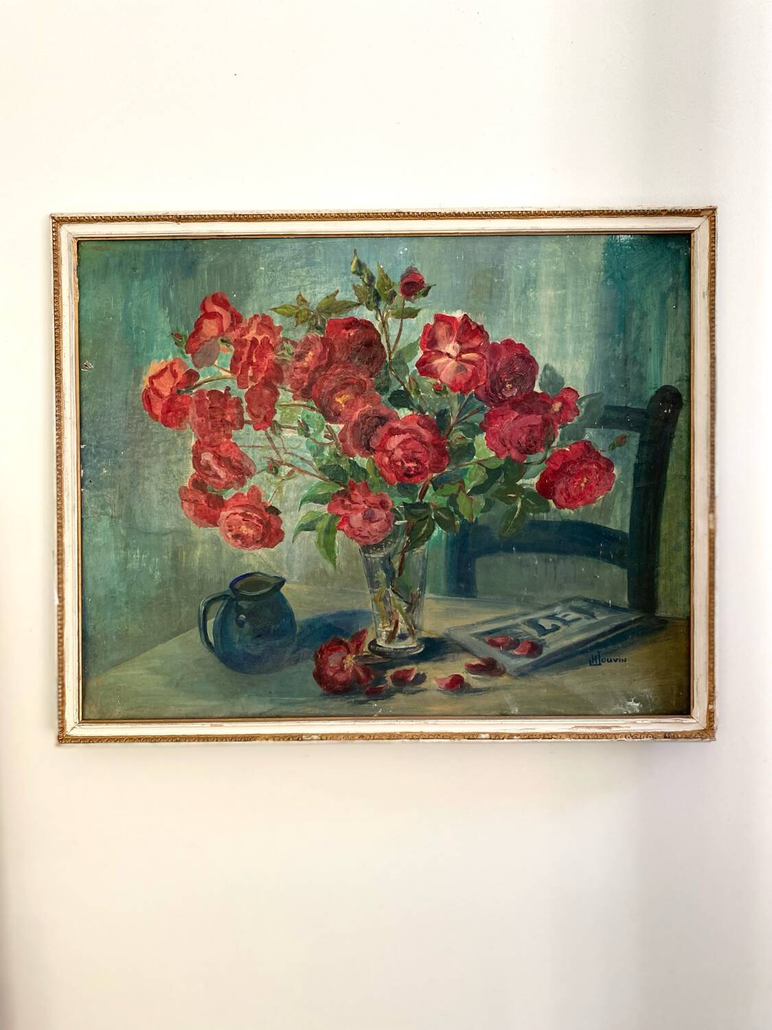 Old oil on wood dating from 1960