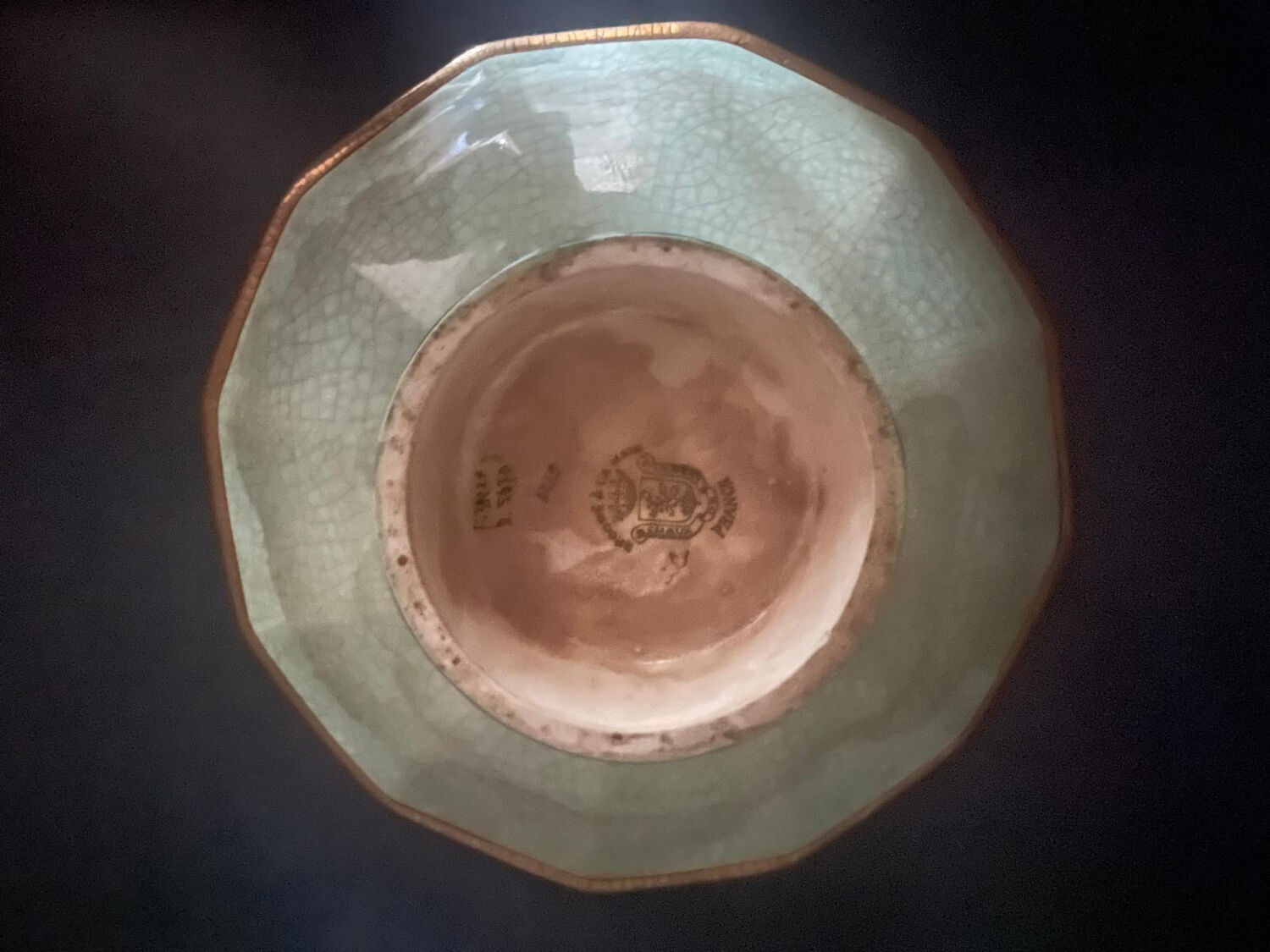 Enamelled fruit bowl from Longwy