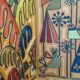 Screen decorated with wool threads, “Huichol” art, Sofia Ribeira, 124 cm