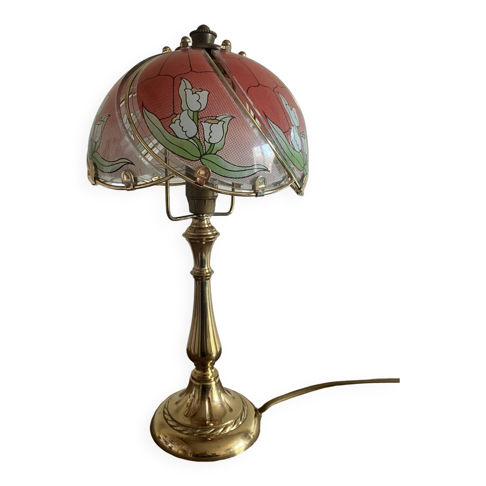 Brass floor lamp