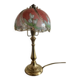 Brass floor lamp