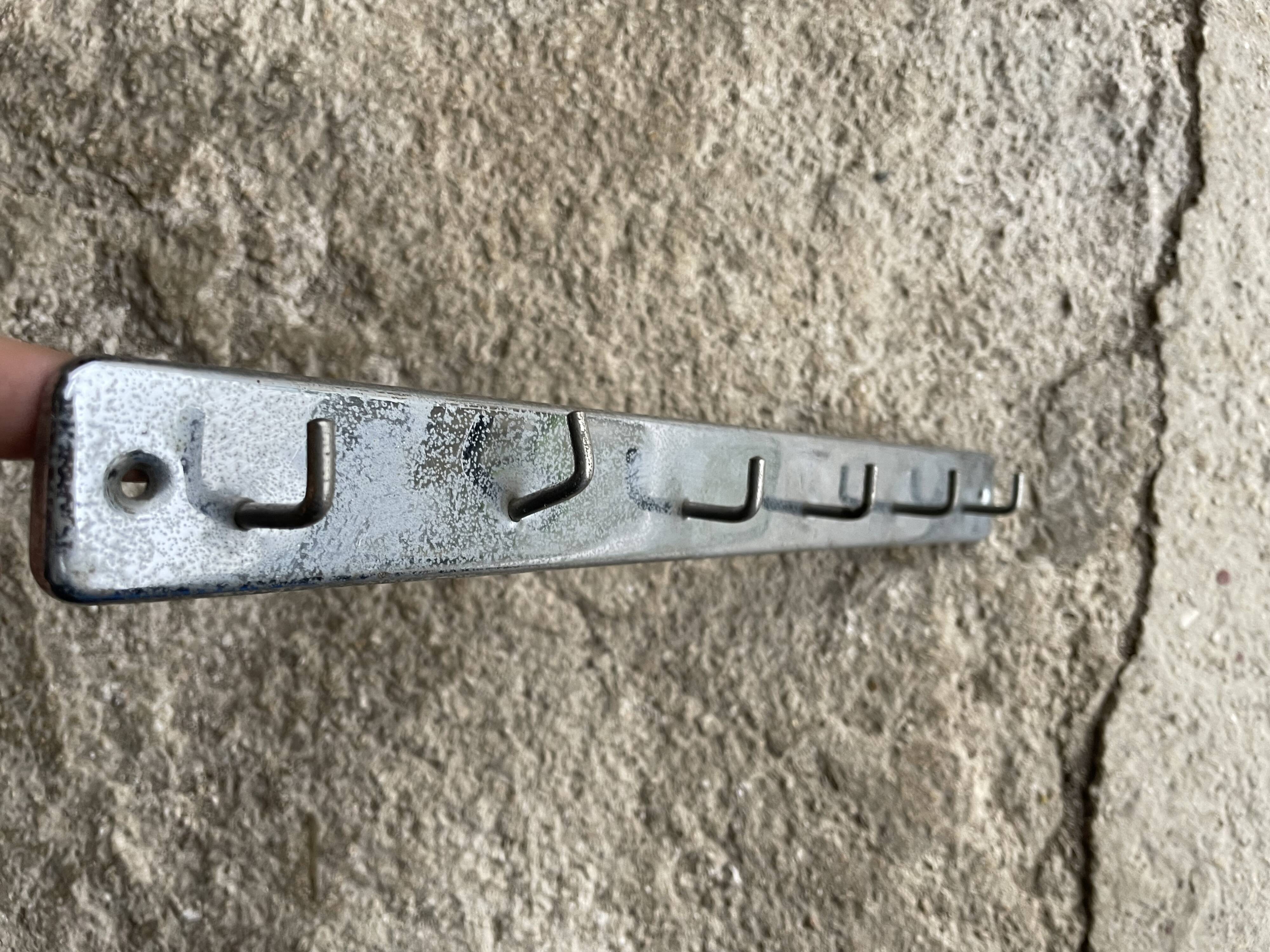 Vintage metal tea towel holder or key ring