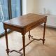Louis XVI style walnut table with a drawer from the late 19th century.