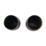 Set of two flamed sandstone cups