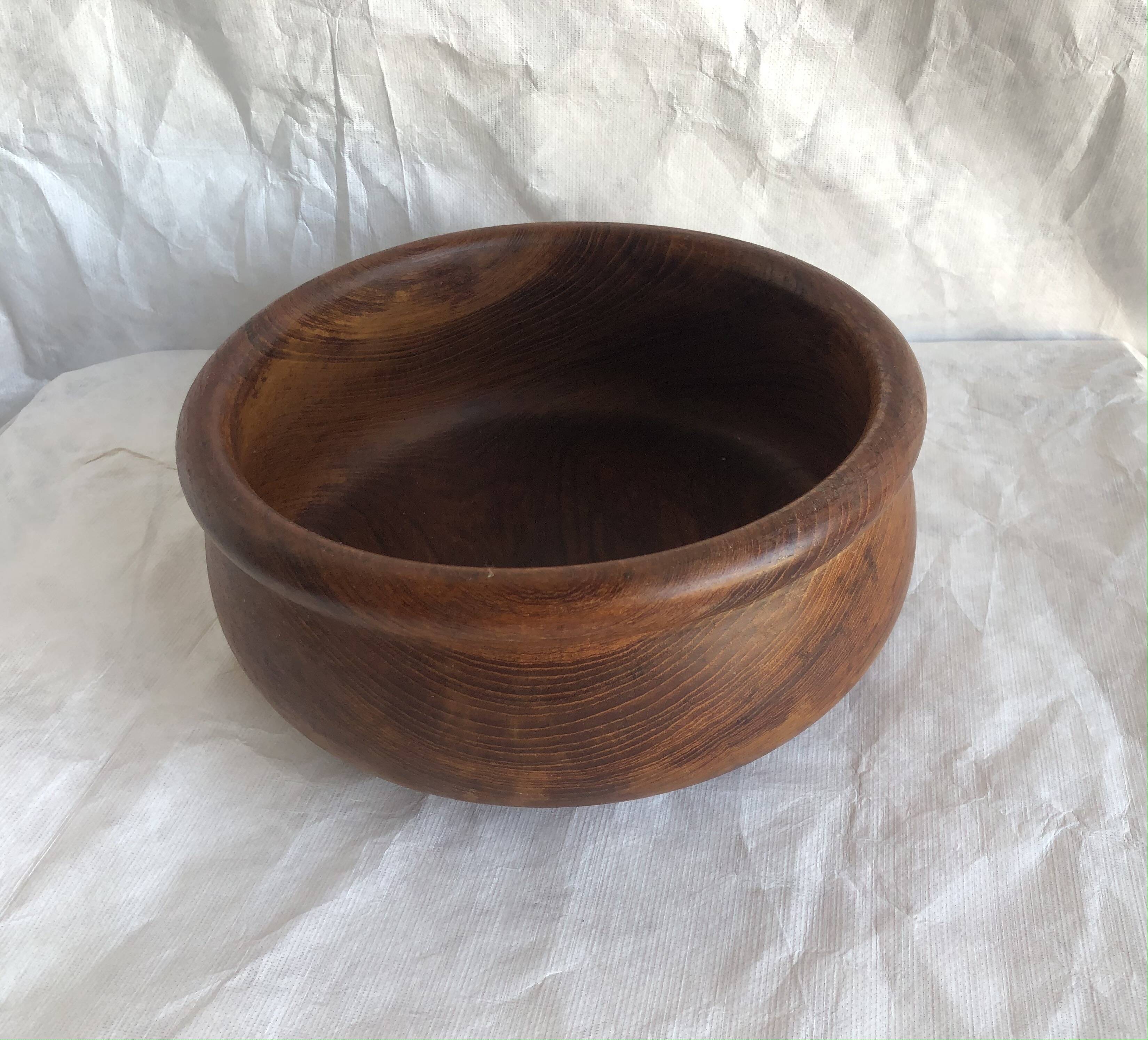 vintage teak salad bowl