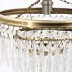 Crystal and brass tassel chandelier, 1930s